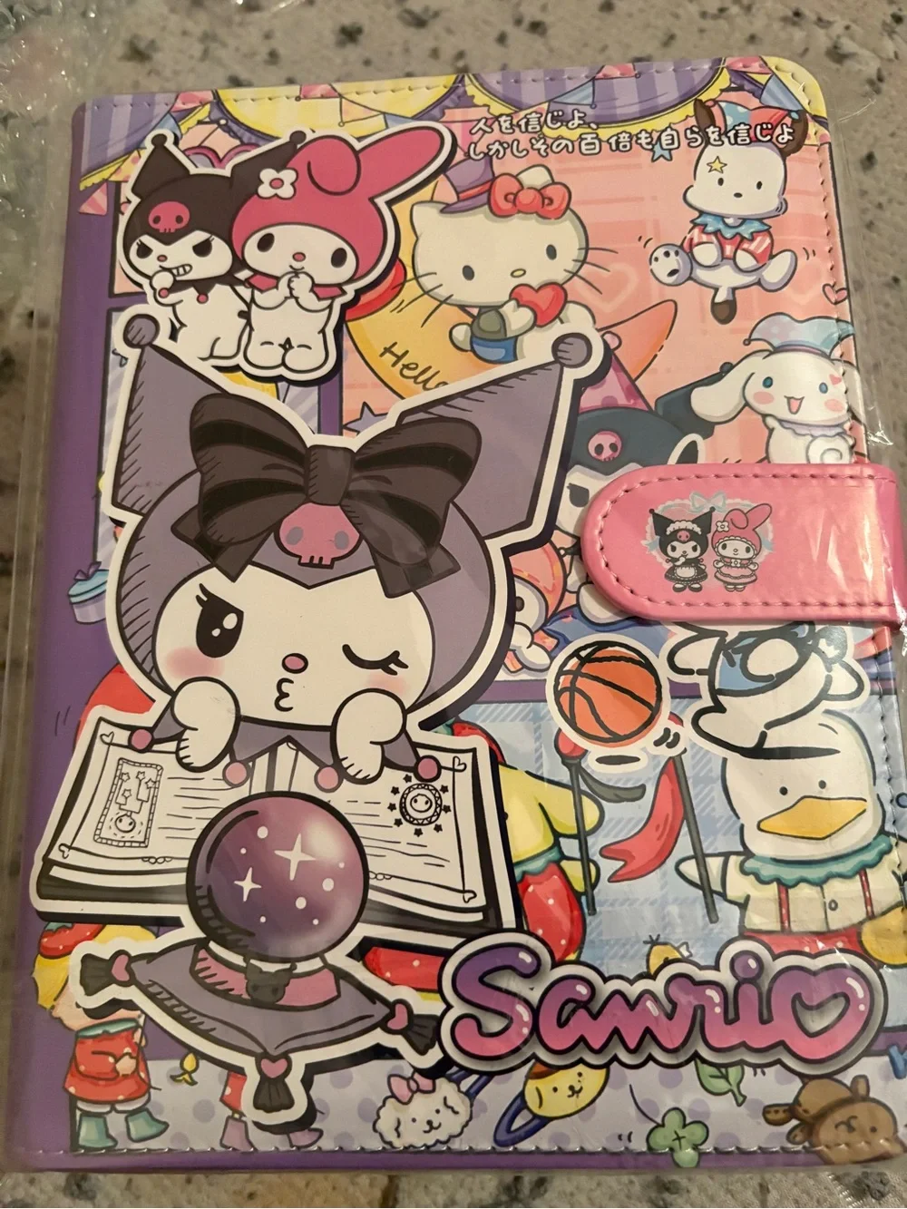 Sanrio  Purple family binder and‎ binder paper